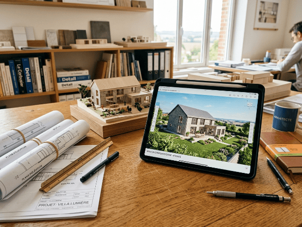 Le bureau d'un architecte