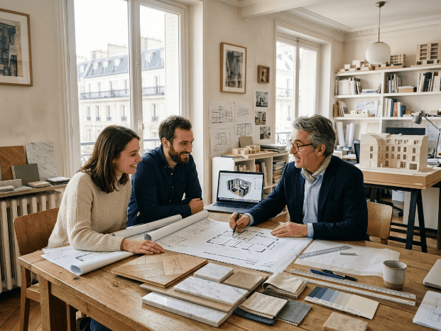 Un architecte fait un devis